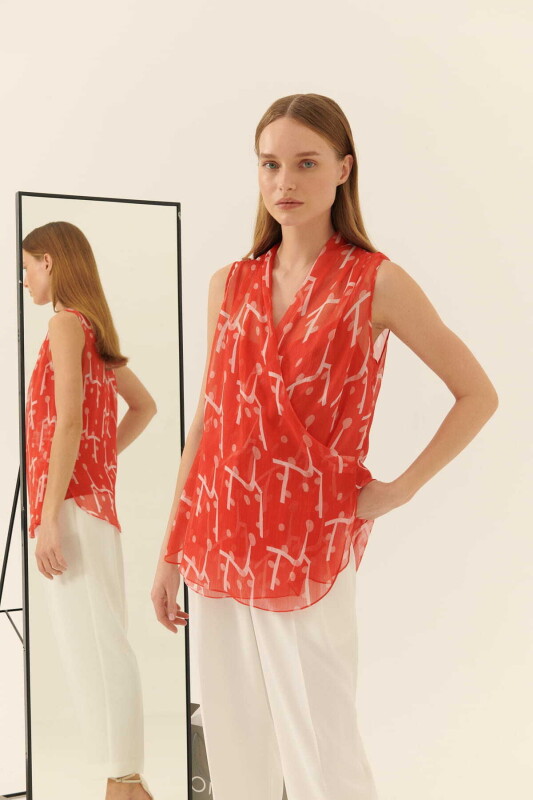 Kısa Kollu Bluz Standart Renk - 3