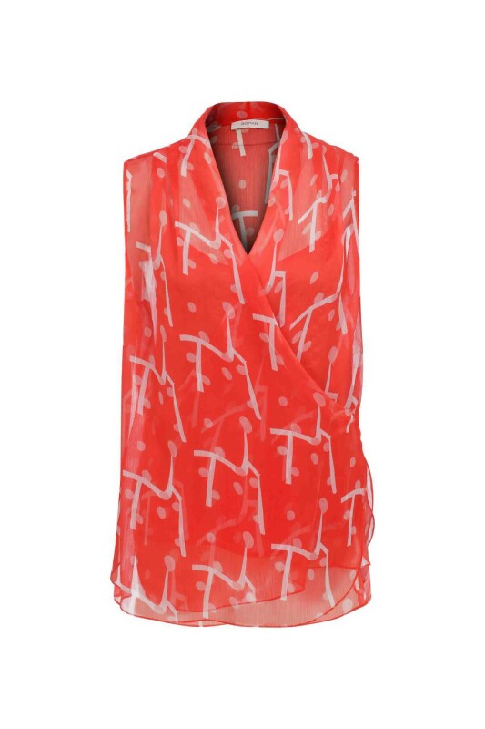 Kısa Kollu Bluz Standart Renk - 4