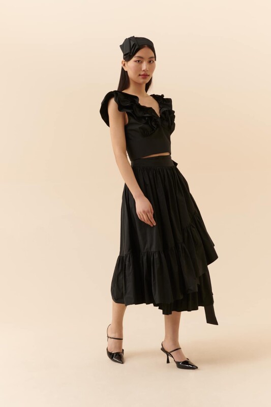 Abiye Bluz Siyah - 4