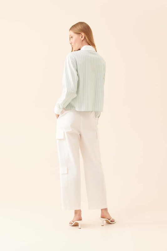 Çizgili Gömlek Mint - 2