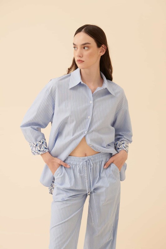 Çizgili Gömlek Standart Renk - 4