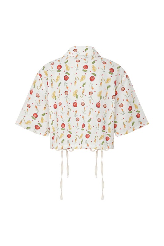 Crop Gömlek Standart Renk - 5