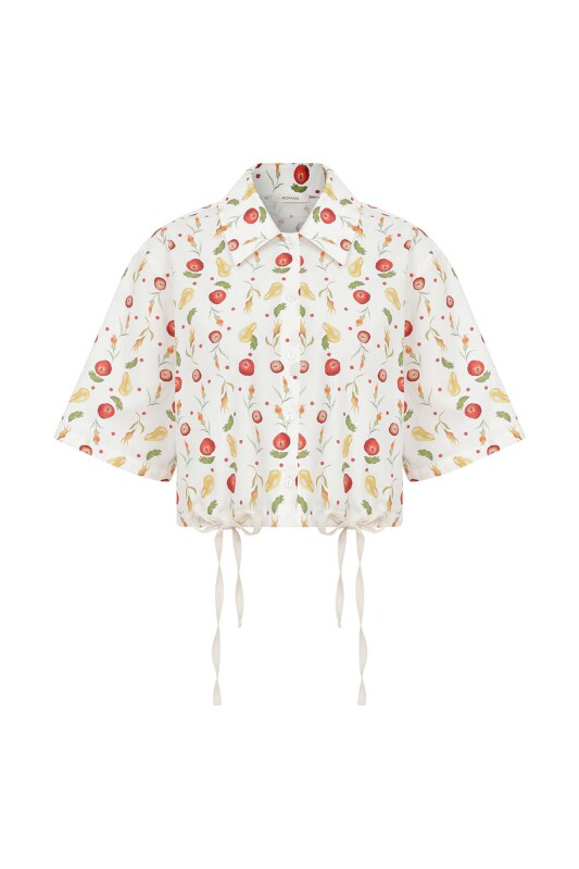 Crop Gömlek Standart Renk - 4