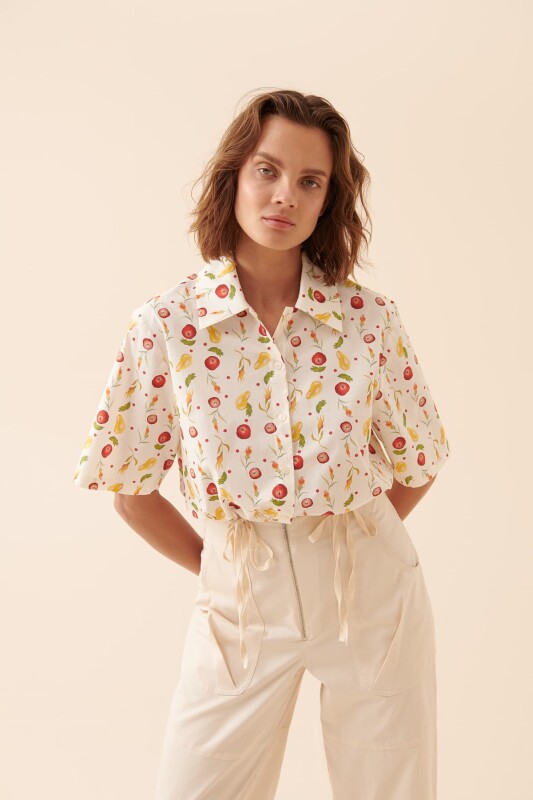 Crop Gömlek Standart Renk - 3