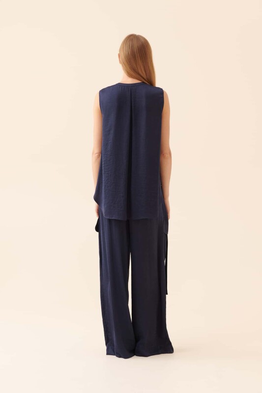 Kolsuz Cepsiz Gömlek Lacivert - 2