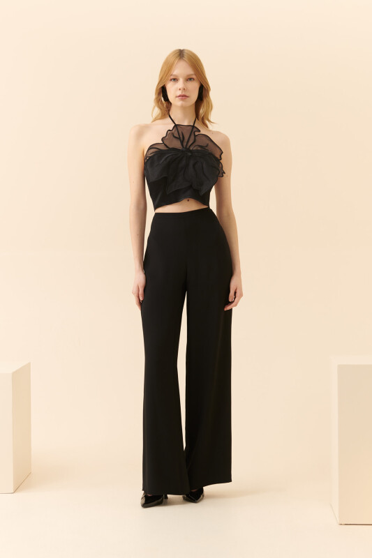 Boyundan Bağlamalı Büstiyer Siyah - 2