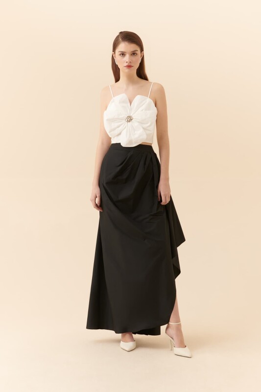 Abiye Askılı Büstiyer Beyaz 