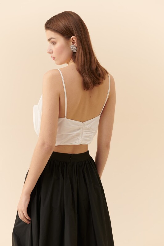 Abiye Askılı Büstiyer Beyaz - 2