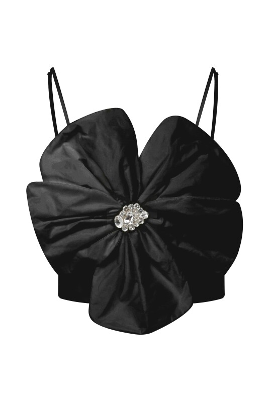 Abiye Askılı Büstiyer Siyah - 1