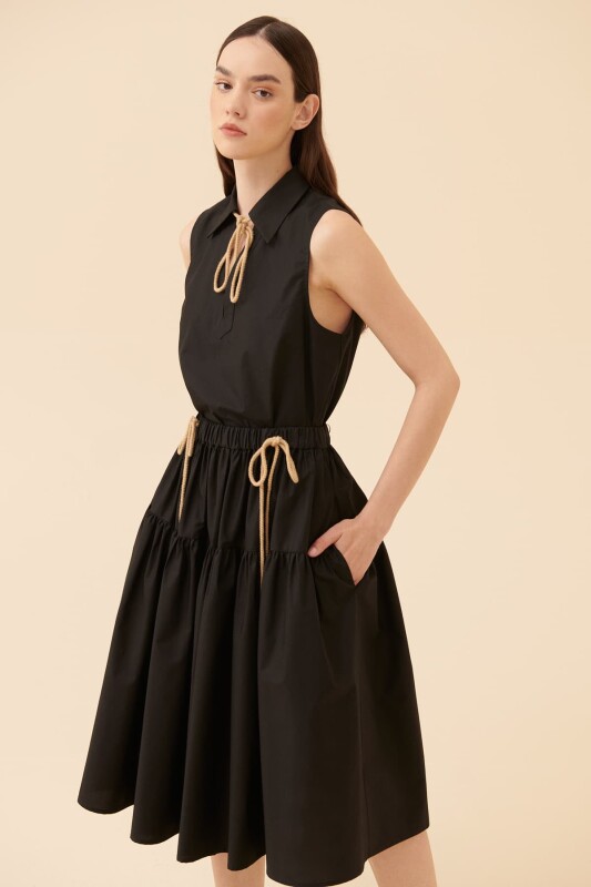 Cepli Midi Boy Etek Siyah - 1