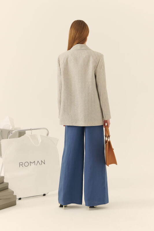 Blazer Tek Düğmeli Ceket Standart Renk - 2