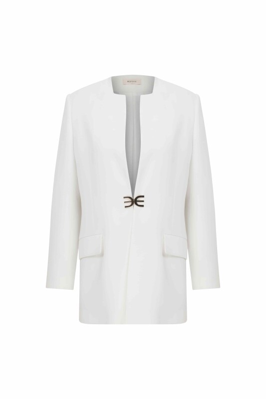 Cepli Ceket Beyaz - 1