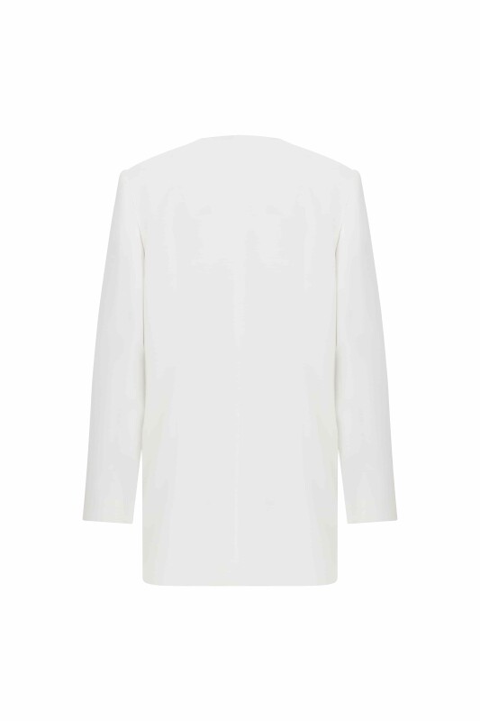 Cepli Ceket Beyaz - 2