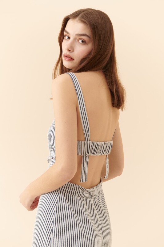 Askılı Midi Boy Elbise Standart Renk - 3