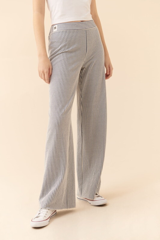 Geniş Paça Pantolon Standart Renk - 3