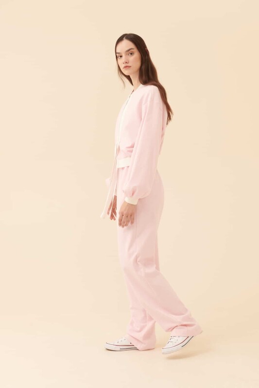 Beli Bağlamalı Pantolon Pembe - 4