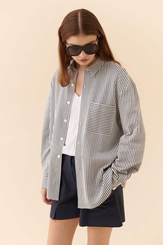 Çizgili Gömlek Standart Renk - 3