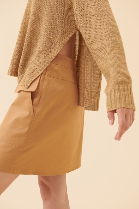 Uzun Kollu Triko Taba - 3