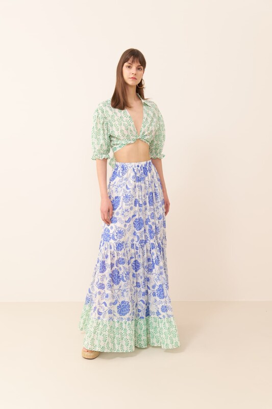 Pileli Maksi Boy Etek Standart Renk - 3