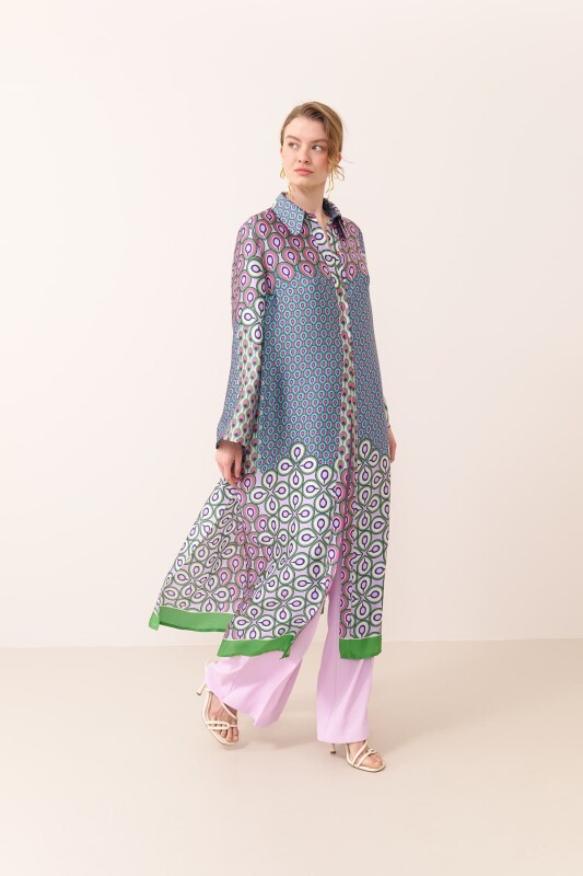 Maksi Boy Yırtmaçlı Tunik Standart Renk - 3