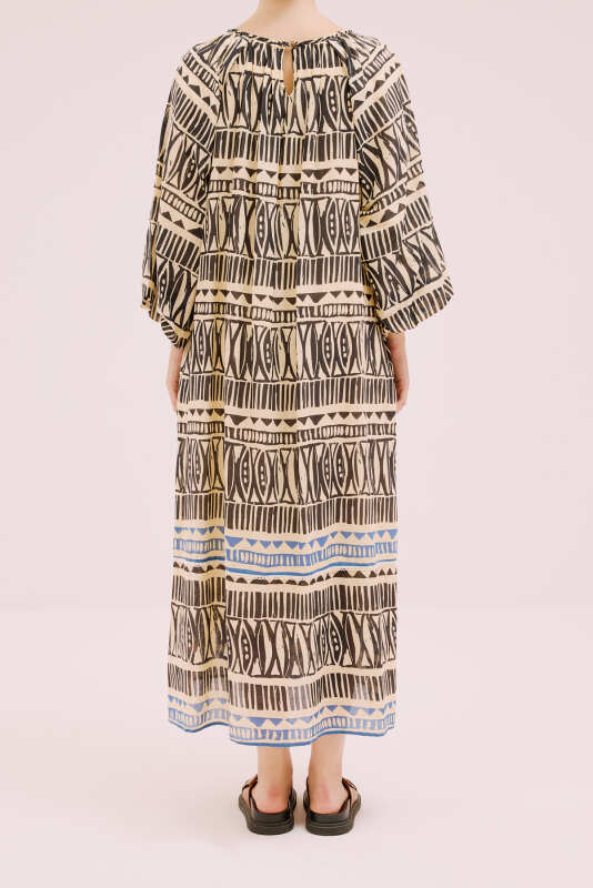 Desenli Elbise Standart Renk - 2