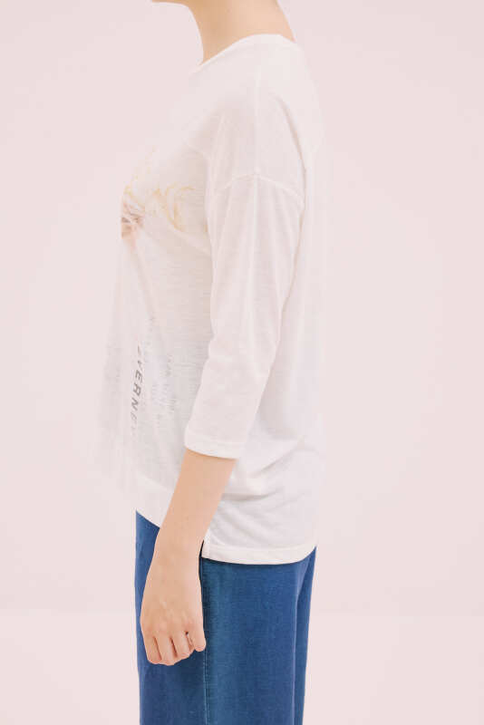 T-shirt Ekru - 4