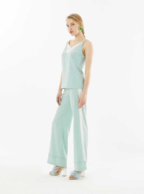 Yandan Şeritli Kadın Pantolon Akua - 3