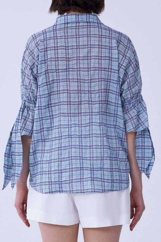 Yarım Kol Kareli Gömlek Standart Renk - 2