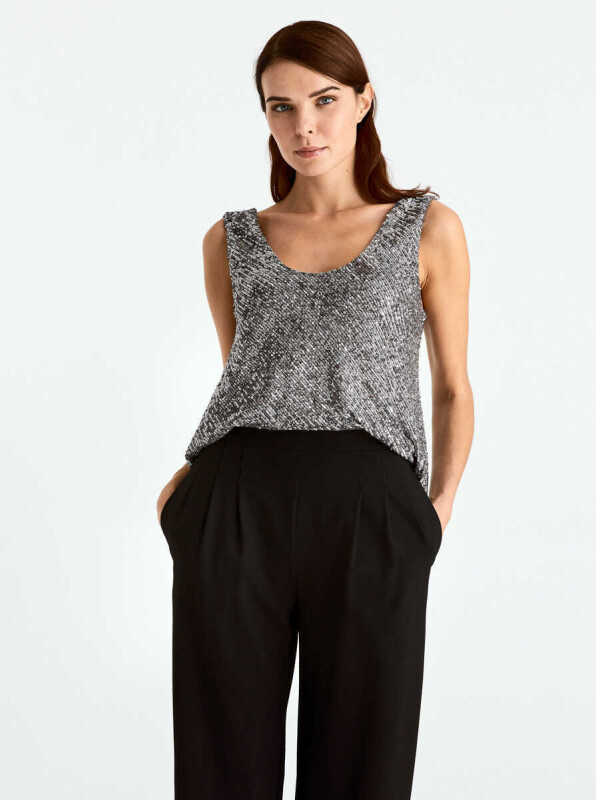  Yüksek Bel Cepli Kadın Pantolon Siyah - 3