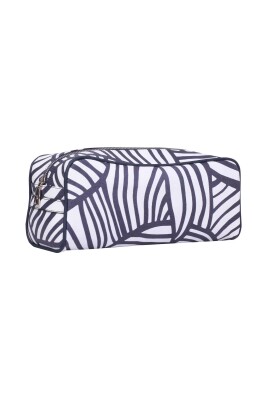 Zebra Desenli Portföy Çanta Lacivert - Beyaz 
