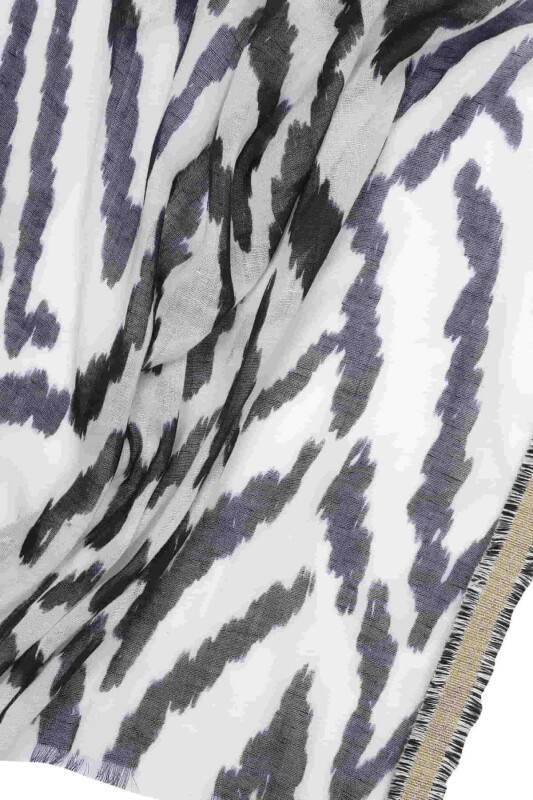 Zebra Desenli Şal Standart Renk - 3