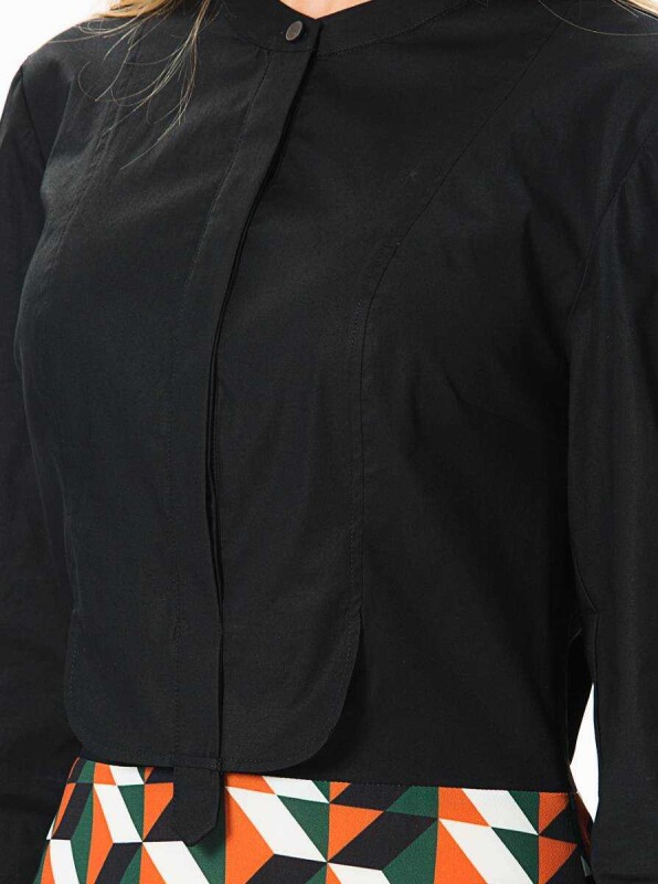  Zigzag Desenli Günlük Elbise Standart Renk - 3