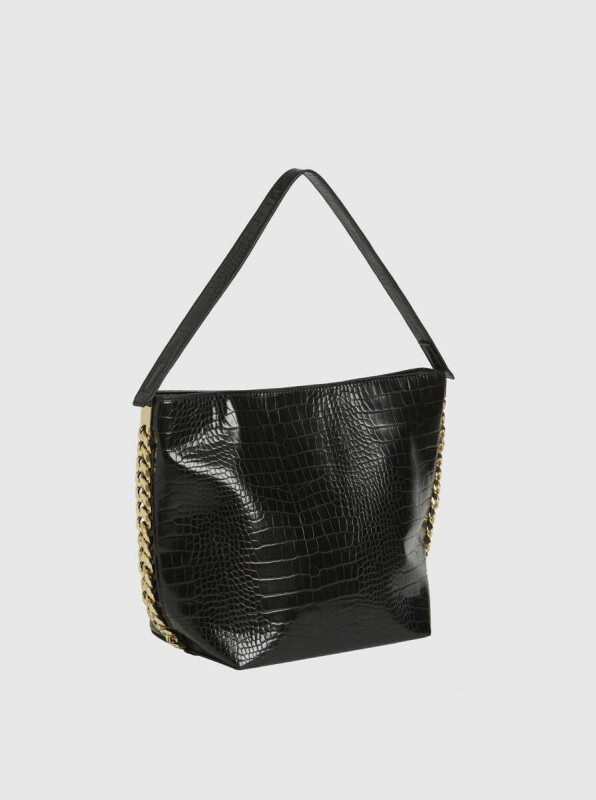  Zincir Detaylı Çanta Siyah - 4