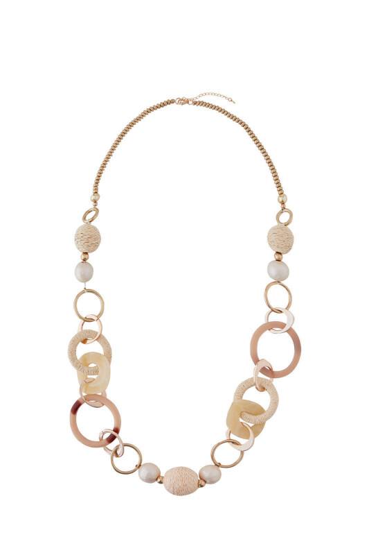 Zincir Detaylı Kadın Kolye Standart Renk - 2