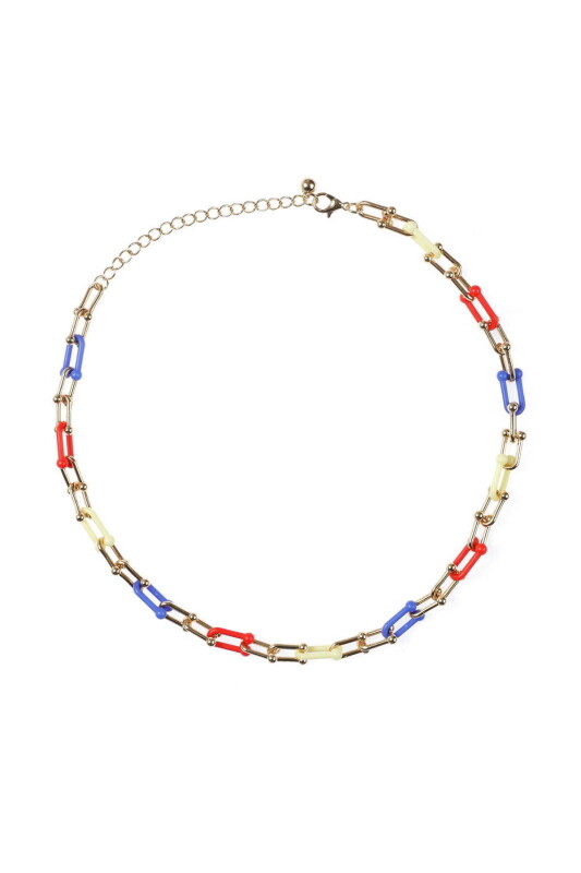 Zincirli Desenli Kadın Kolye Standart Renk - 2